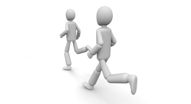 追いつく - 運動/大会/競技/勝つ/負ける/クリップアート/フリー/スポーツレース / 勝つ / 効率 / 達成 / 成功