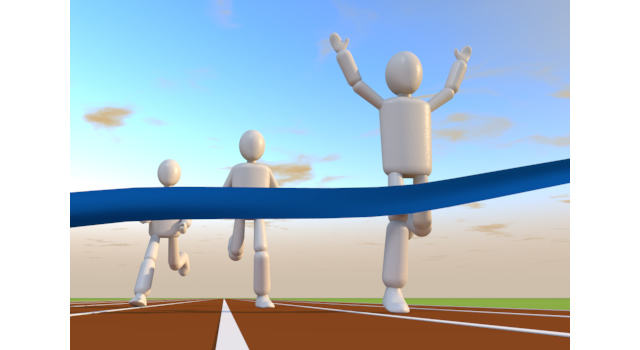 マラソン一等賞 - 運動/大会/競技/勝つ/負ける/クリップアート/フリー/スポーツウェットスーツ / スポーツイベント / スポーツ施設 / テニスウェア / テニスボール