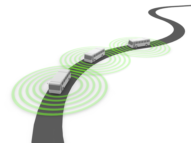 自動運転 | レーダー | 旅行 | バス - テクノロジー / 技術開発 / 写真 / 3D / 科学 / イラスト / フォト / 無料 / 機械