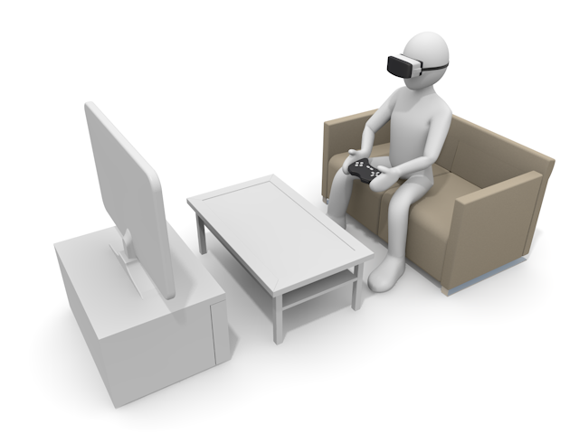 VRゲーム | 自宅 | リビング - テクノロジー / 技術開発 / 写真 / 3D / 科学 / イラスト / フォト / 無料 / 機械