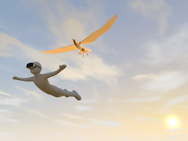 未体験 | VR | 空飛ぶ - テクノロジー / 技術開発 / 写真 / 3D / 科学 / イラスト / フォト / 無料 / 機械