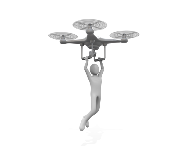 ドローン / 人間/移動 - テクノロジー / 技術開発 / 写真 / 3D / 科学 / イラスト / フォト / 無料 / 機械