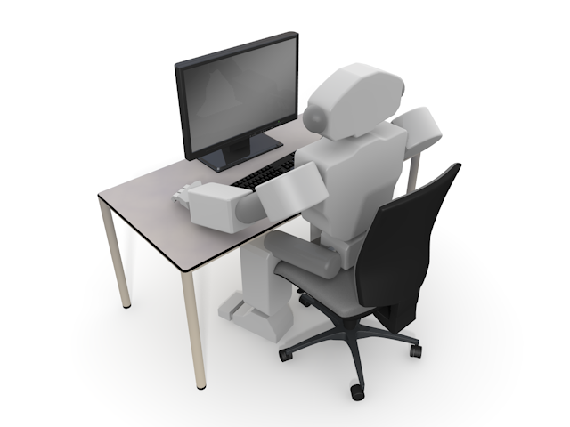 機械｜人間の代わり｜事務作業 - テクノロジー / 技術開発 / 写真 / 3D / 科学 / イラスト / フォト / 無料 / 機械