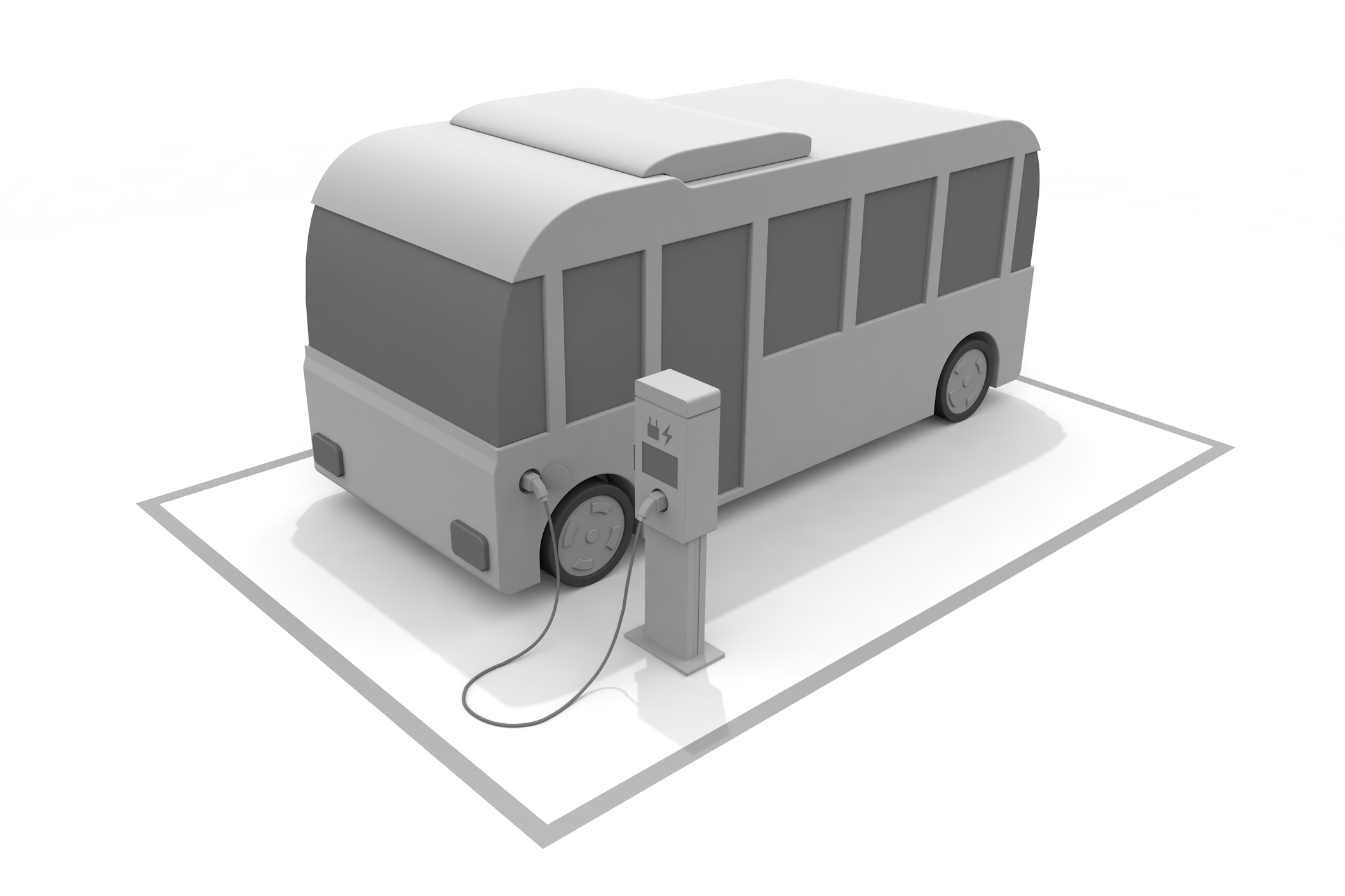 乗用車 / チップ / カード / 電気 / 乗り物 / 交通 / ミニチュア - イラスト/3Dレンダリング/フリー素材/商用使用OK