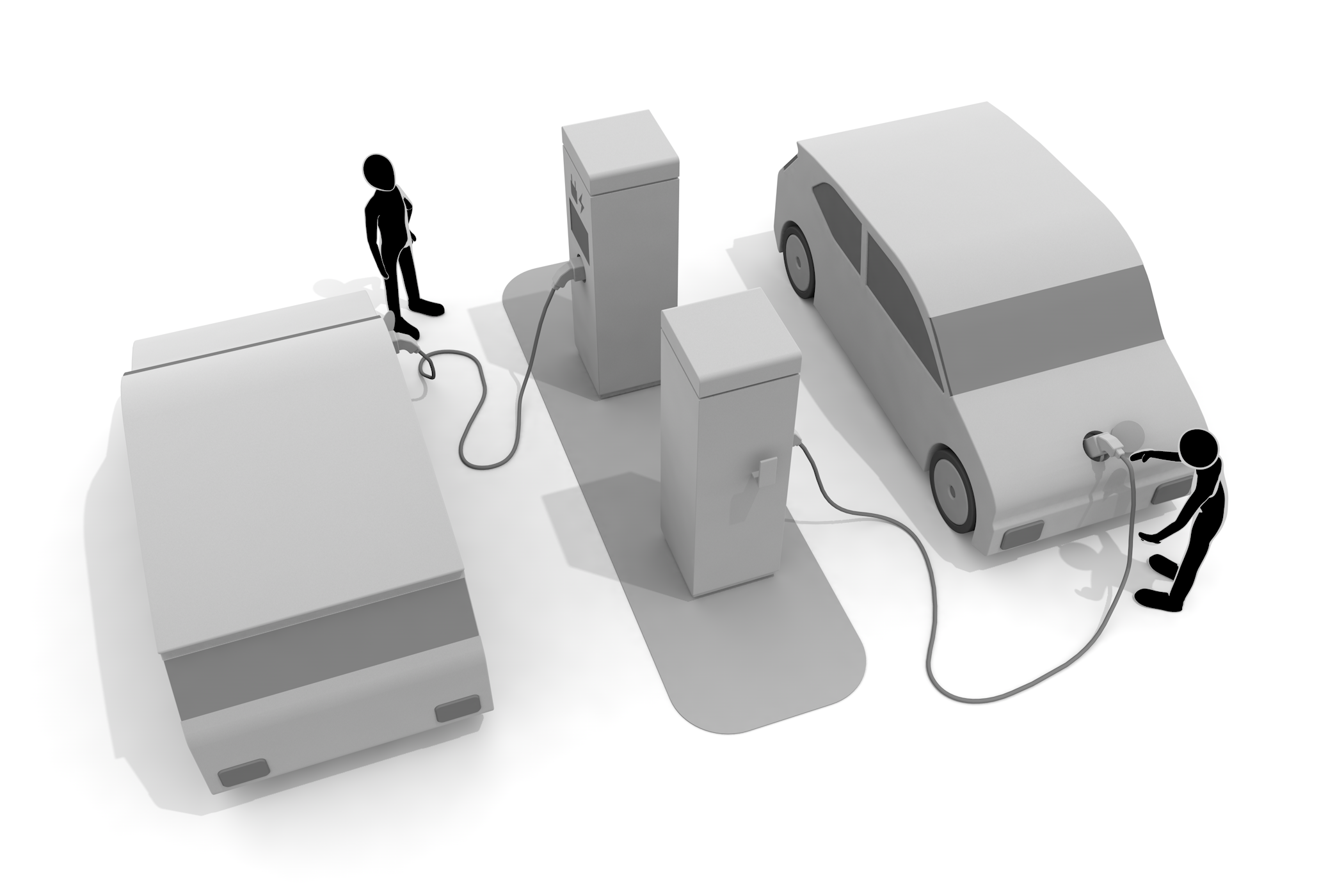 アイソメ / アイソメトリック / 3Dレンダリング/俯瞰図/斜めからの視点 - イラスト/3Dレンダリング/フリー素材/商用使用OK