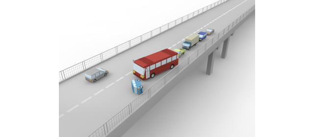 交通事故｜高速道路 - 運転/あおり/ハンドル/ドライバー/危険/事故/イラスト/3Dレンダリング