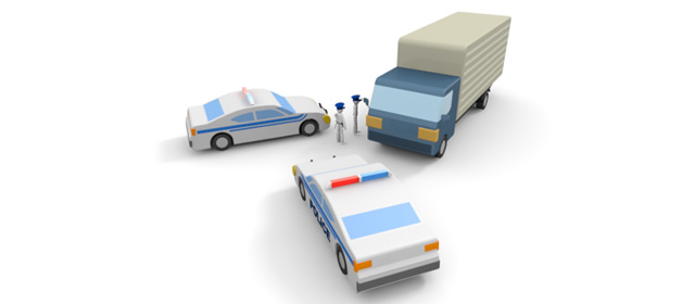 飲酒検問｜取締り - 運転/あおり/ハンドル/ドライバー/危険/事故/イラスト/3Dレンダリング