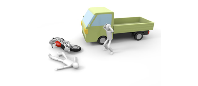 人身事故｜加害者｜被害者 - 運転/あおり/ハンドル/ドライバー/危険/事故/イラスト/3Dレンダリング