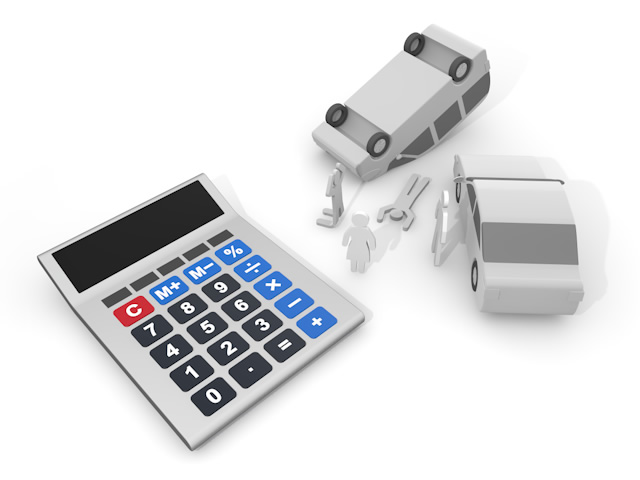 死人｜自動車保険｜事故 - 運転/あおり/ハンドル/ドライバー/危険/事故/イラスト/3Dレンダリング