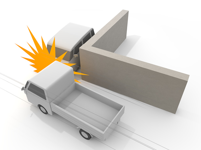 角｜自動車事故｜運転 - 運転/あおり/ハンドル/ドライバー/危険/事故/イラスト/3Dレンダリング