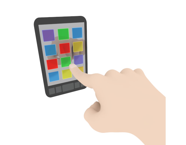 高機能携帯 - スマホ / イラスト / アプリケーション / 写真 / フリー素材 / モバイル / フォト / サーバー / ネット