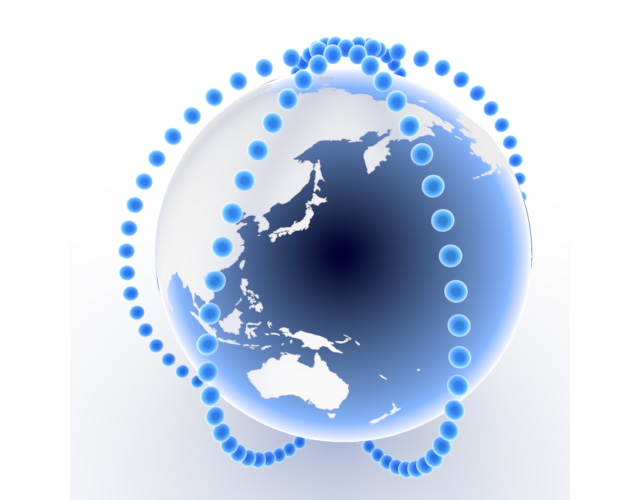 世界をつなげる - スマホ / イラスト / アプリケーション / 写真 / フリー素材 / モバイル / フォト / サーバー / ネット