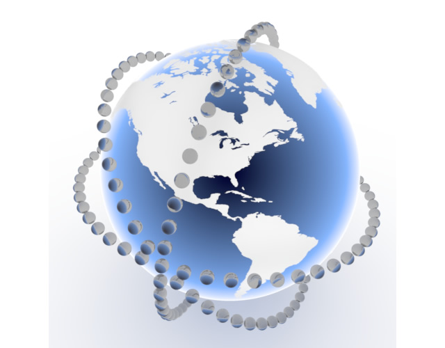 ネットワーク社会 - スマホ / イラスト / アプリケーション / 写真 / フリー素材 / モバイル / フォト / サーバー / ネット