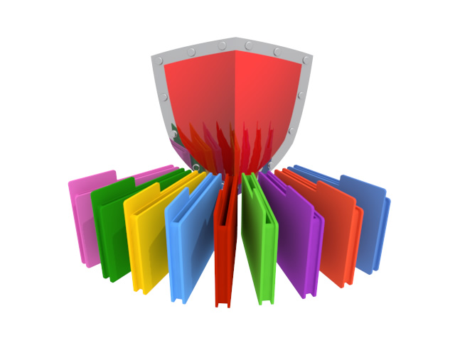 データを守る - スマホ / イラスト / アプリケーション / 写真 / フリー素材 / モバイル / フォト / サーバー / ネット