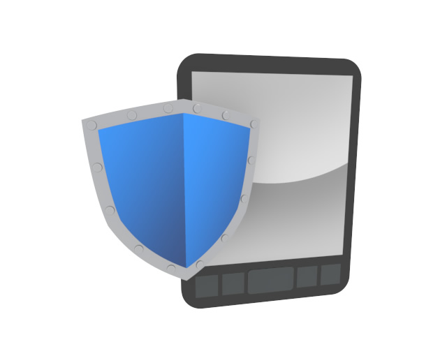 スマートフォンウイルス対策 - スマホ / イラスト / アプリケーション / 写真 / フリー素材 / モバイル / フォト / サーバー / ネット