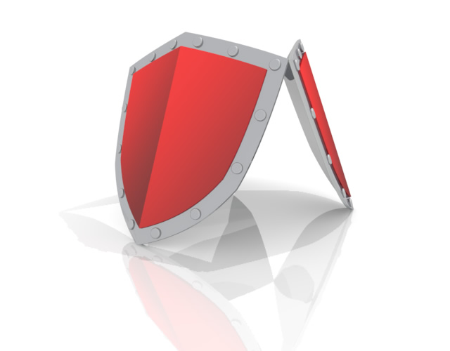 強固な盾 - スマホ / イラスト / アプリケーション / 写真 / フリー素材 / モバイル / フォト / サーバー / ネット
