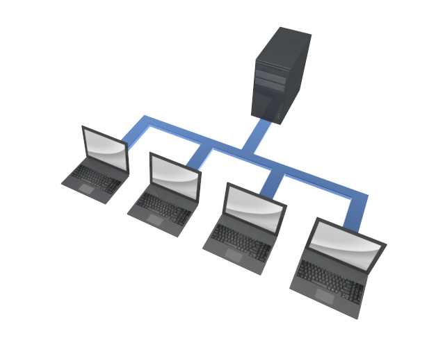 サーバシステム - スマホ / イラスト / アプリケーション / 写真 / フリー素材 / モバイル / フォト / サーバー / ネット