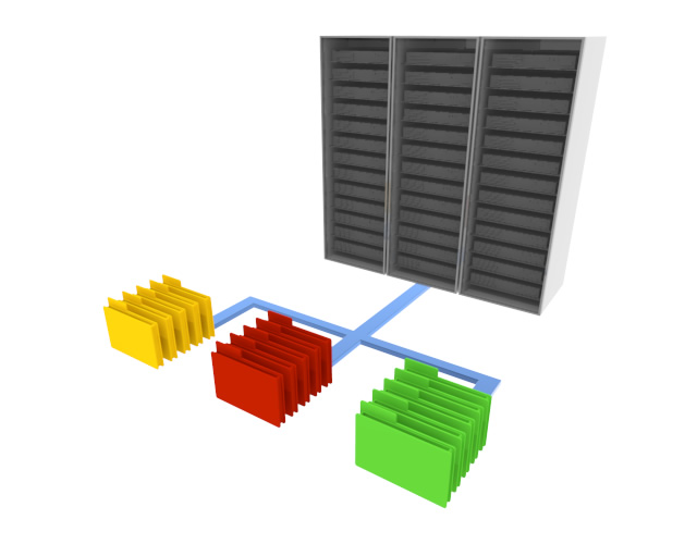 サーバーのデータ - スマホ / イラスト / アプリケーション / 写真 / フリー素材 / モバイル / フォト / サーバー / ネット