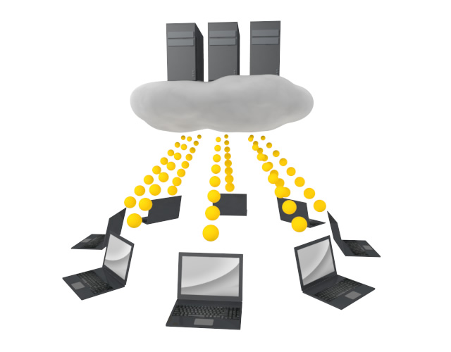 同期システム - スマホ / イラスト / アプリケーション / 写真 / フリー素材 / モバイル / フォト / サーバー / ネット