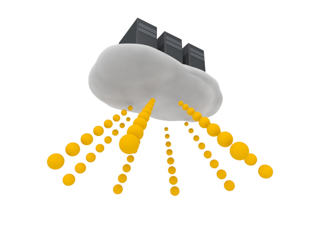 クラウドサーバー - スマホ / イラスト / アプリケーション / 写真 / フリー素材 / モバイル / フォト / サーバー / ネット