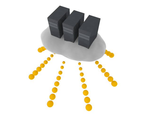 クラウドテクノロジー - スマホ / イラスト / アプリケーション / 写真 / フリー素材 / モバイル / フォト / サーバー / ネット