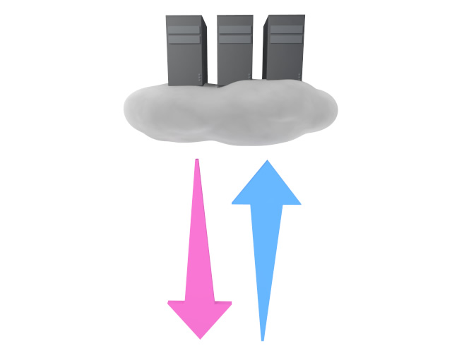 双方向通信 - スマホ / イラスト / アプリケーション / 写真 / フリー素材 / モバイル / フォト / サーバー / ネット