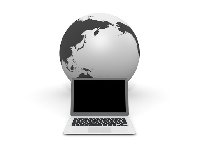 地球｜ネット｜パソコン - スマホ / イラスト / アプリケーション / 写真 / フリー素材 / モバイル / フォト / サーバー / ネット