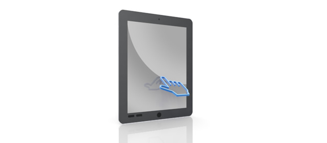 タッチ操作/タブレット - スマホ / イラスト / アプリケーション / 写真 / フリー素材 / モバイル / フォト / サーバー / ネット