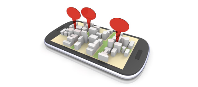 地図アプリケーション - スマホ / イラスト / アプリケーション / 写真 / フリー素材 / モバイル / フォト / サーバー / ネット