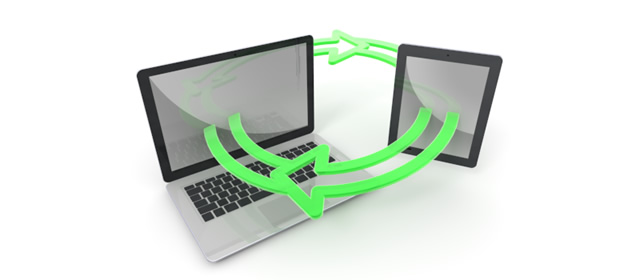 ノートパソコン - タブレット端末 - 同期 - スマホ / イラスト / アプリケーション / 写真 / フリー素材 / モバイル / フォト / サーバー / ネット