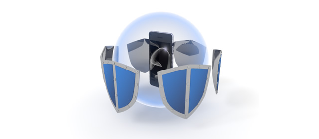 ウィルス対策 - スマートフォン - スマホ / イラスト / アプリケーション / 写真 / フリー素材 / モバイル / フォト / サーバー / ネット