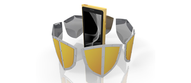 防御 - スマートフォン - ウィルス - スマホ / イラスト / アプリケーション / 写真 / フリー素材 / モバイル / フォト / サーバー / ネット