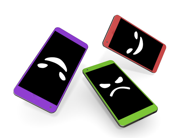 犯罪が増える｜モバイル｜ネットワーク - スマホ / イラスト / アプリケーション / 写真 / フリー素材 / モバイル / フォト / サーバー / ネット