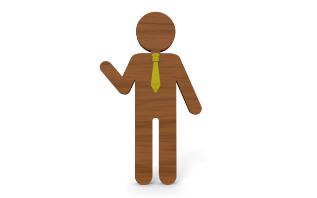 働く人 - ウッド/木材/イラスト/写真/フリー素材/フォト/質感/3D