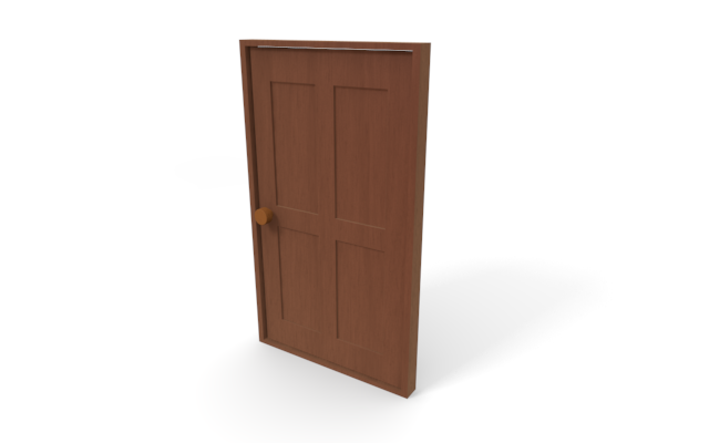 ドア - ウッド/木材/イラスト/写真/フリー素材/フォト/質感/3D