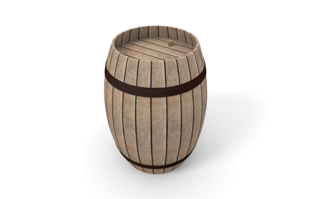 樽 - ウッド/木材/イラスト/写真/フリー素材/フォト/質感/3D