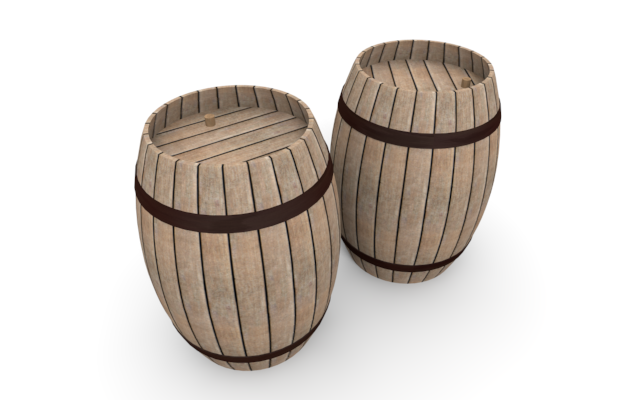 ワイン樽 - ウッド/木材/イラスト/写真/フリー素材/フォト/質感/3D