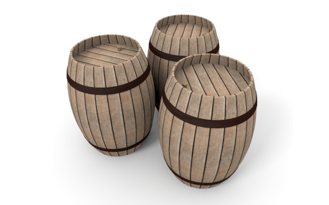 ビール樽 - ウッド/木材/イラスト/写真/フリー素材/フォト/質感/3D