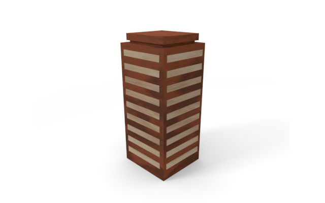 ビル - ウッド/木材/イラスト/写真/フリー素材/フォト/質感/3D