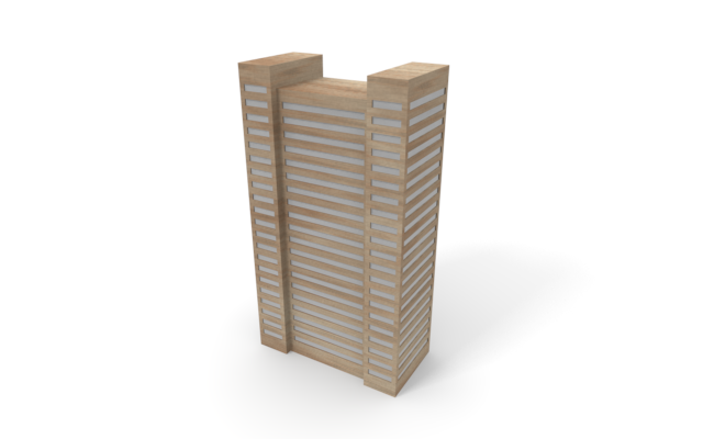 建物 - ウッド/木材/イラスト/写真/フリー素材/フォト/質感/3D