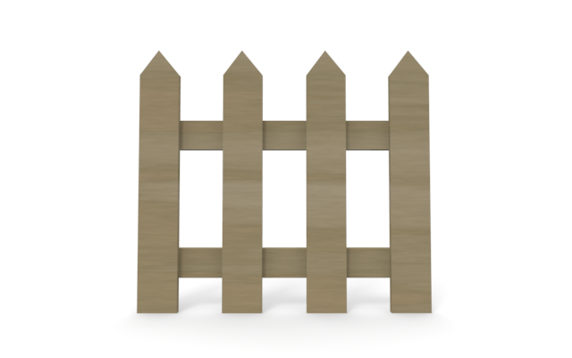 フェンス - ウッド/木材/イラスト/写真/フリー素材/フォト/質感/3D