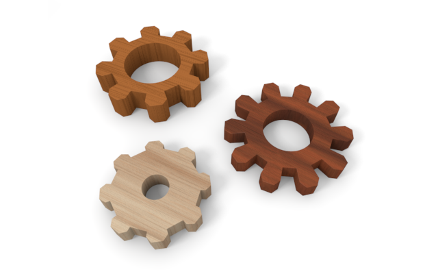 回路 - ウッド/木材/イラスト/写真/フリー素材/フォト/質感/3D