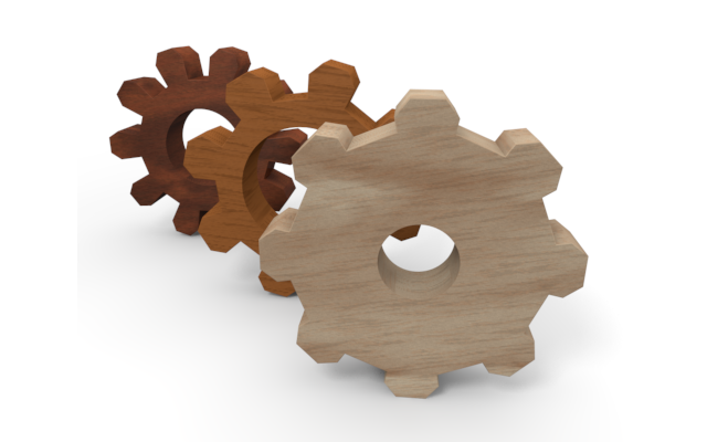 機械 - ウッド/木材/イラスト/写真/フリー素材/フォト/質感/3D