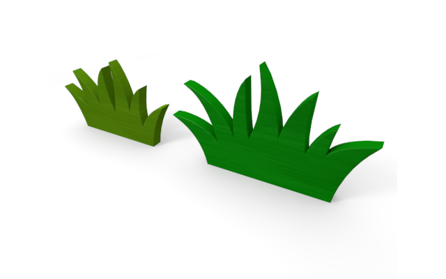 雑草 - ウッド/木材/イラスト/写真/フリー素材/フォト/質感/3D