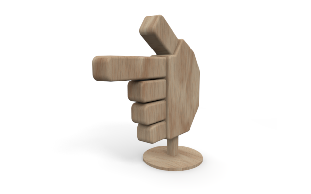 あっちですよ/ポーズ - ウッド/木材/イラスト/写真/フリー素材/フォト/質感/3D