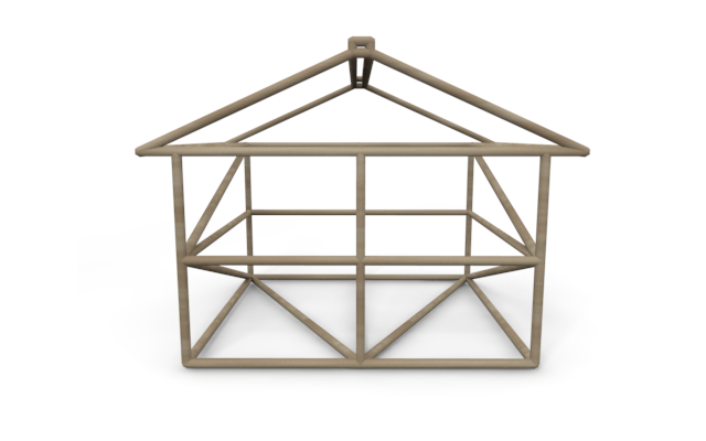 家 - ウッド/木材/イラスト/写真/フリー素材/フォト/質感/3D