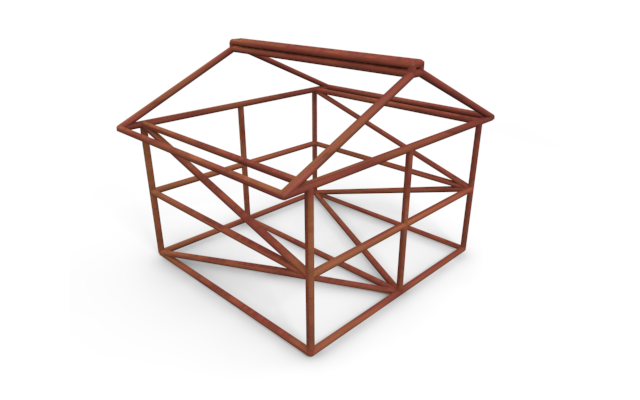 住宅 - ウッド/木材/イラスト/写真/フリー素材/フォト/質感/3D