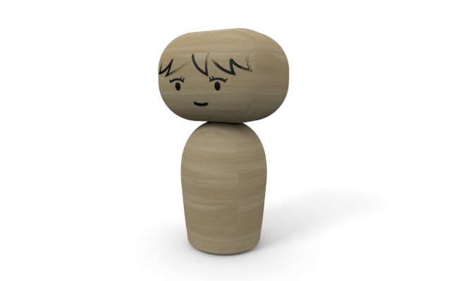 お母さん - ウッド/木材/イラスト/写真/フリー素材/フォト/質感/3D