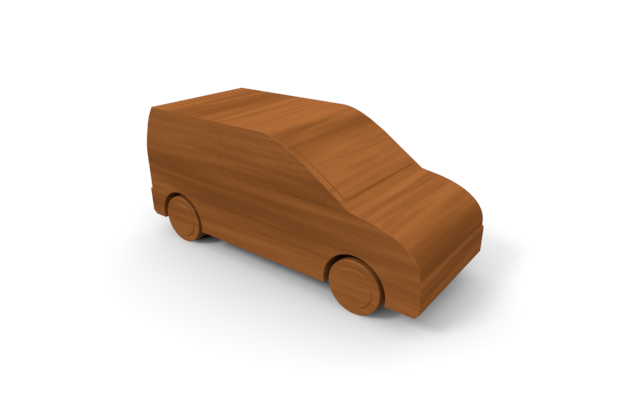 ファミリーカー - ウッド/木材/イラスト/写真/フリー素材/フォト/質感/3D