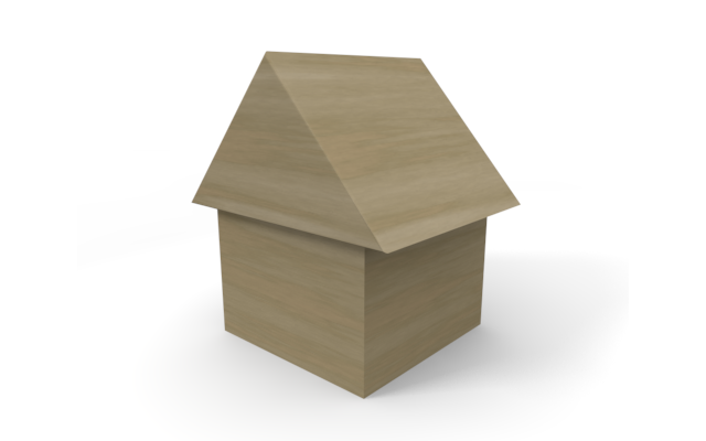 家アイコン - ウッド/木材/イラスト/写真/フリー素材/フォト/質感/3D